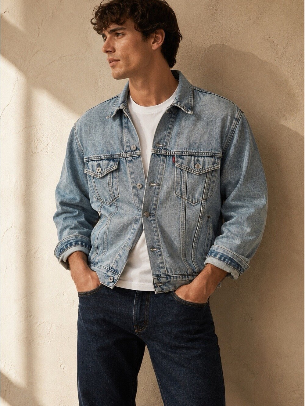 Levi’s 70507 XL Light Wash Denim Trucker Jean Jacket Classic 90s 100% Cotton